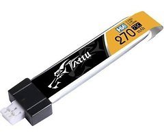 Tattu Batterie LiPo Akku 270mAh 3.8V 75C 1S1P mit JST-PHR-2 Plug 5er Set